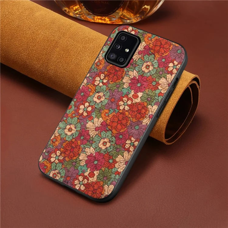 For Samsung Galaxy A51 4G SM-A515 Case Flower Pattern Printing Scratch-resistant Phone Shell