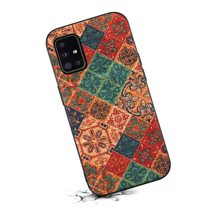 For Samsung Galaxy A51 4G SM-A515 Case Flower Pattern Printing Scratch-resistant Phone Shell