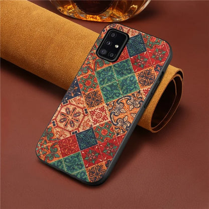 For Samsung Galaxy A51 4G SM-A515 Case Flower Pattern Printing Scratch-resistant Phone Shell