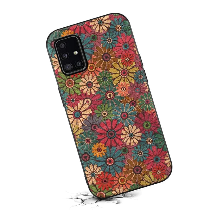 For Samsung Galaxy A51 4G SM-A515 Case Flower Pattern Printing Scratch-resistant Phone Shell