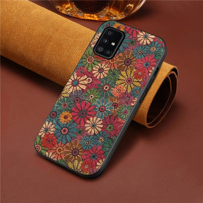 For Samsung Galaxy A51 4G SM-A515 Case Flower Pattern Printing Scratch-resistant Phone Shell