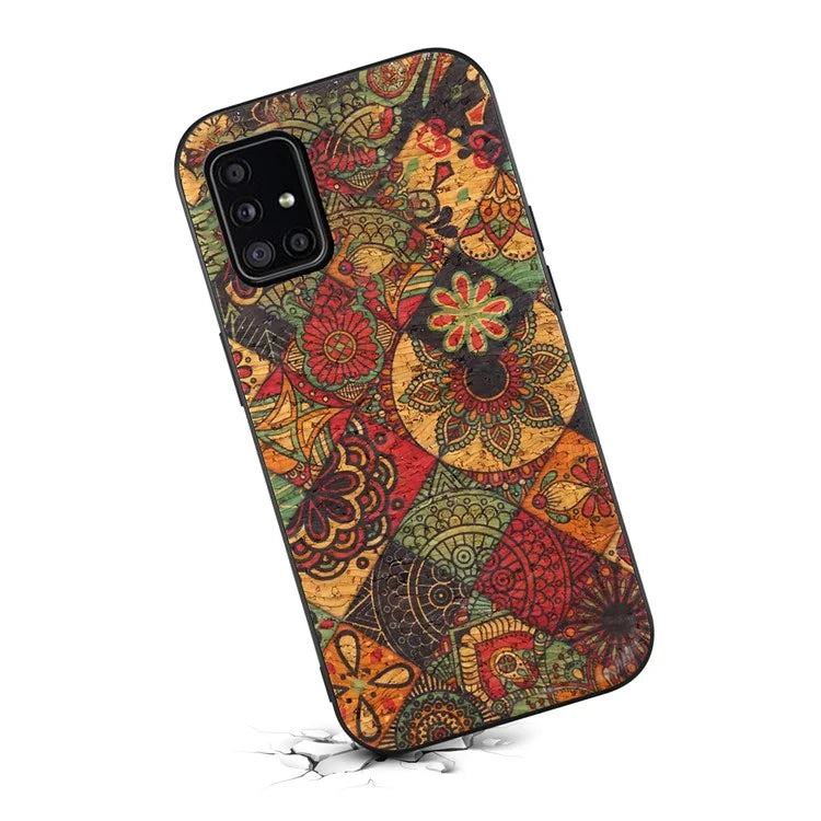 For Samsung Galaxy A51 4G SM-A515 Case Flower Pattern Printing Scratch-resistant Phone Shell