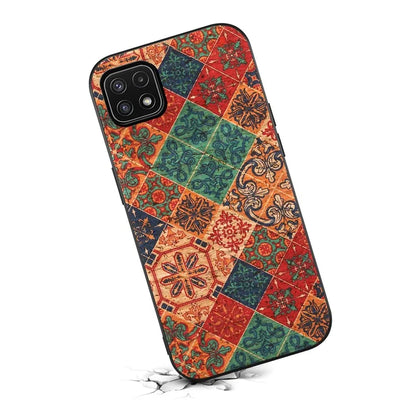For Samsung Galaxy A22 5G (EU Version) Case Four Seasons Flowers Shock-Absorbent Phone Shell