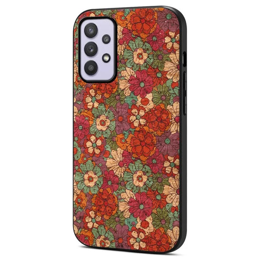 For Samsung Galaxy A32 5G/M32 5G Shockproof Phone Case Printed with Seasonal Flower Patterns