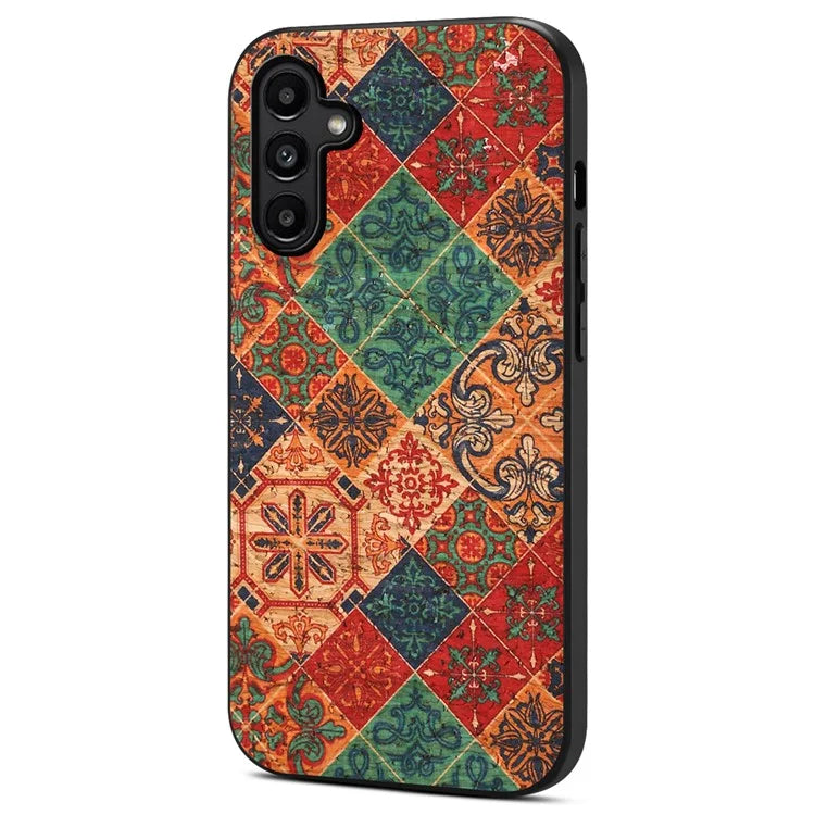 For Samsung Galaxy A14 5G Phone Cover Leather+TPU+PC Seasonal Flowers Patterns Back Case