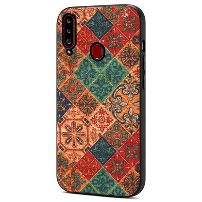 For Samsung Galaxy A20s Case Printed Seasonal Flower Patterns Slim-Fit Phone Protective Shell