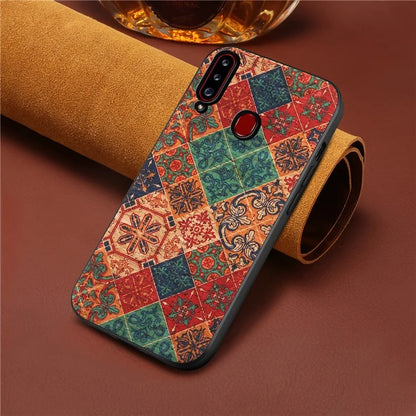 For Samsung Galaxy A20s Case Printed Seasonal Flower Patterns Slim-Fit Phone Protective Shell