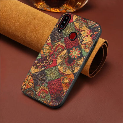 For Samsung Galaxy A20s Case Printed Seasonal Flower Patterns Slim-Fit Phone Protective Shell