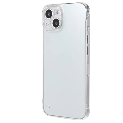 For iPhone 15 Plus Clear Case Hard PC Shockproof Frameless Back Phone Cover
