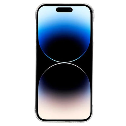 For iPhone 15 Pro Max Clear Case Hard PC Shock Absorbing Phone Cover with Frameless Design