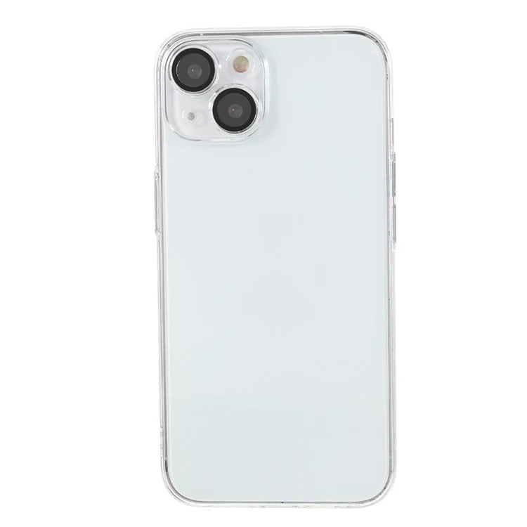 For iPhone 15 Case with Camera Lens Protector Clear PC Shockproof Phone Cover