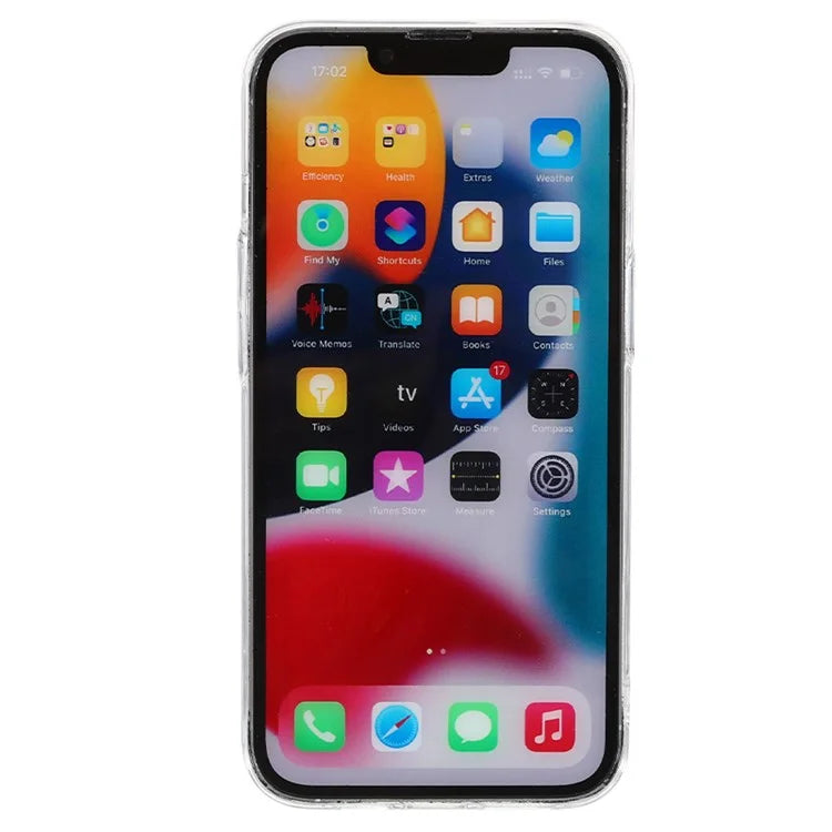 For iPhone 15 Case with Camera Lens Protector Clear PC Shockproof Phone Cover