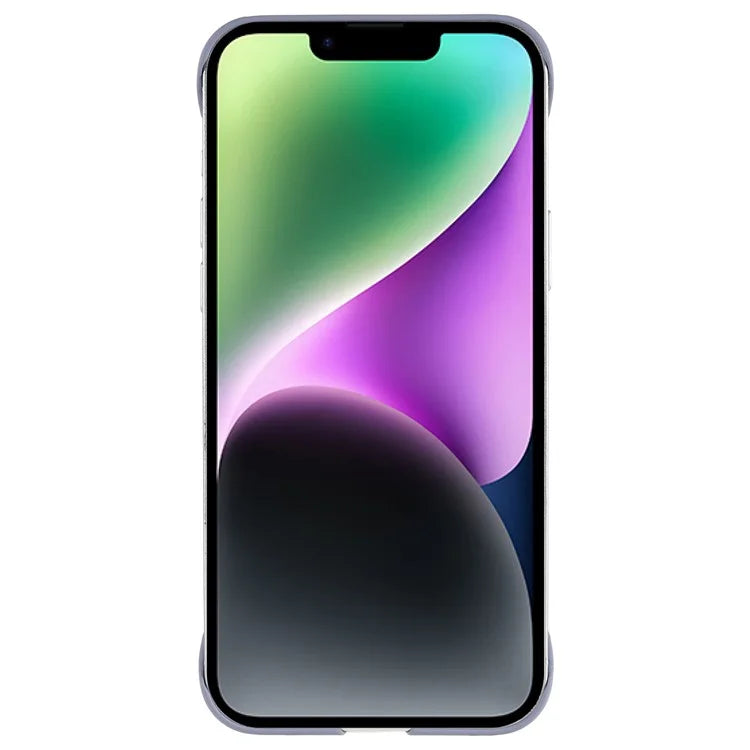 For iPhone 15 Plus Case Frameless Skin-touch Hard PC Phone Cover