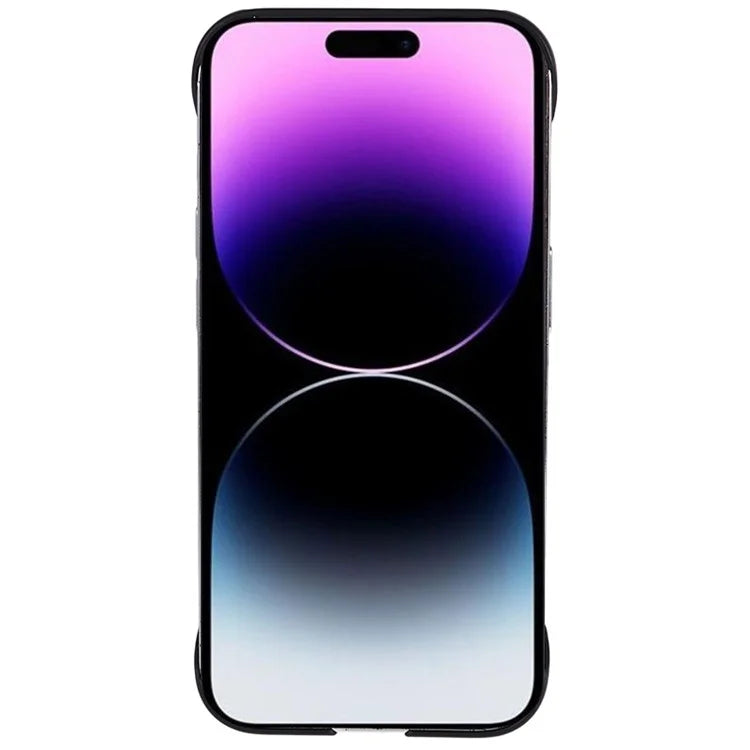 For iPhone 15 Pro Case Borderless Design Hard PC Shockproof Phone Cover