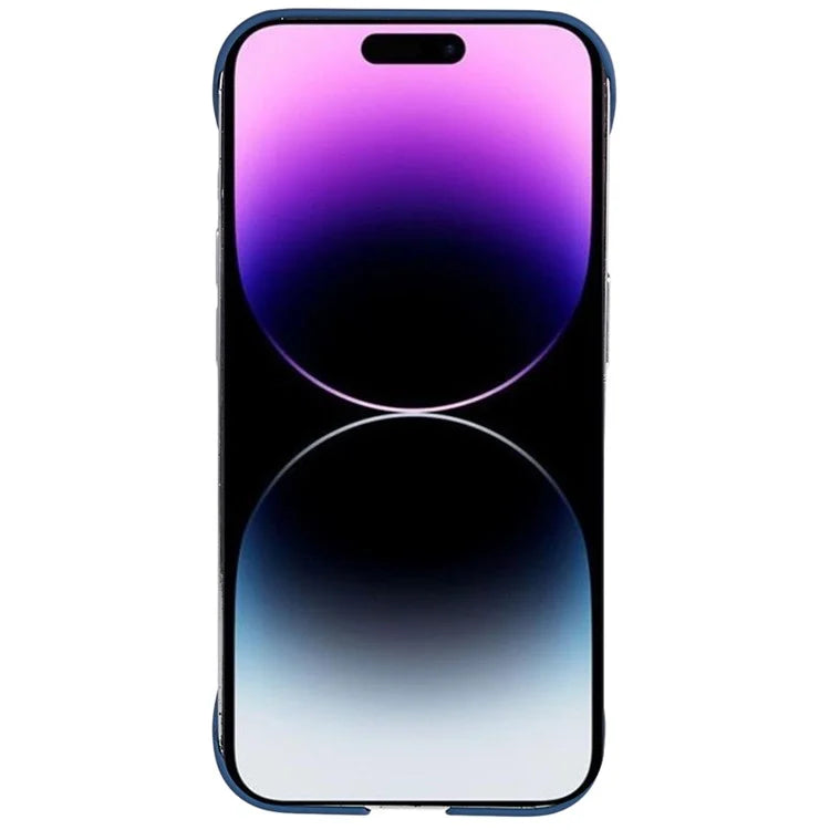 For iPhone 15 Pro Case Borderless Design Hard PC Shockproof Phone Cover