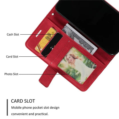 For iPhone 13 Pro Max Case Wallet Phone Leather Cover Lines Imprinted