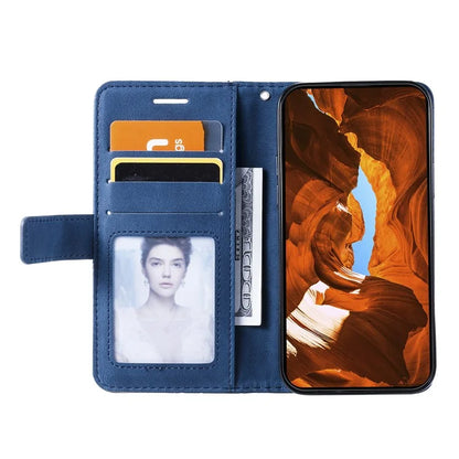For iPhone 12 / 12 Pro Case Card Slots Wallet PU Leather Phone Cover with Hand Strap