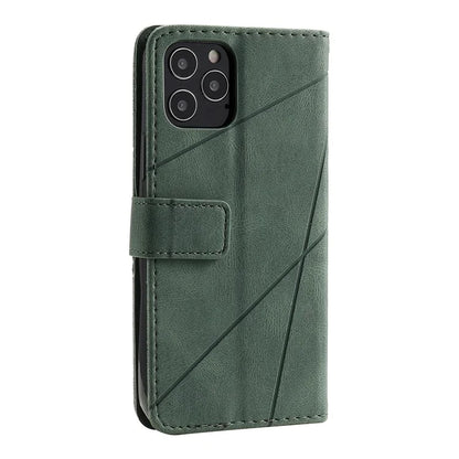 For iPhone 12 / 12 Pro Case Card Slots Wallet PU Leather Phone Cover with Hand Strap