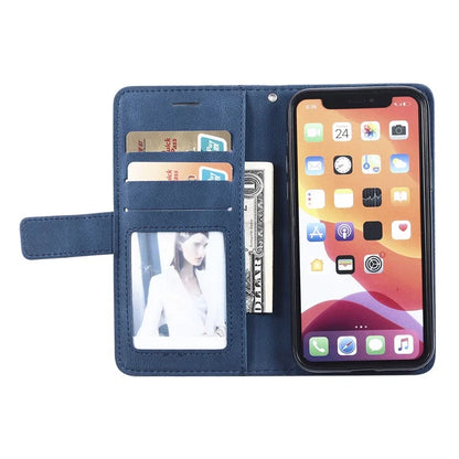 For iPhone 11 Pro Case with Strap Skin-touch PU Leather Stand Wallet Phone Cover