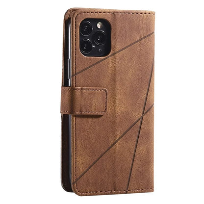 For iPhone 11 Pro Case with Strap Skin-touch PU Leather Stand Wallet Phone Cover