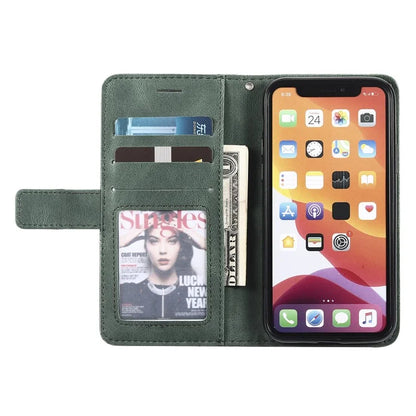 For iPhone 11 Pro Case with Strap Skin-touch PU Leather Stand Wallet Phone Cover