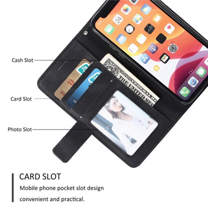For iPhone 11 Pro Case with Strap Skin-touch PU Leather Stand Wallet Phone Cover