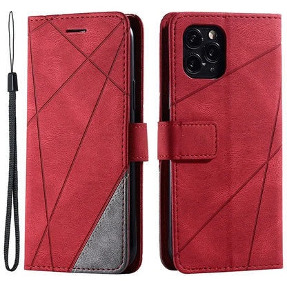 For iPhone 11 Pro Case with Strap Skin-touch PU Leather Stand Wallet Phone Cover