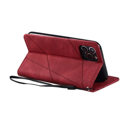 For iPhone 11 Pro Case with Strap Skin-touch PU Leather Stand Wallet Phone Cover