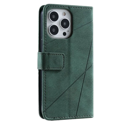 For iPhone 13 Pro Phone Case with Hand Strap Skin-touch Leather Wallet Cover
