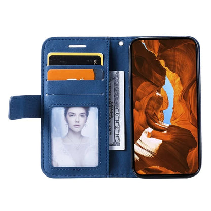 For iPhone 12 mini Case Wallet Leather Phone Cover Skin-touch Texture