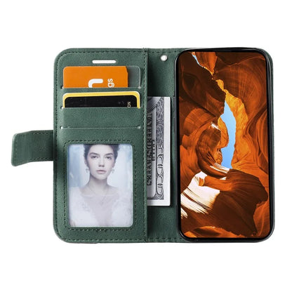 For iPhone 12 mini Case Wallet Leather Phone Cover Skin-touch Texture