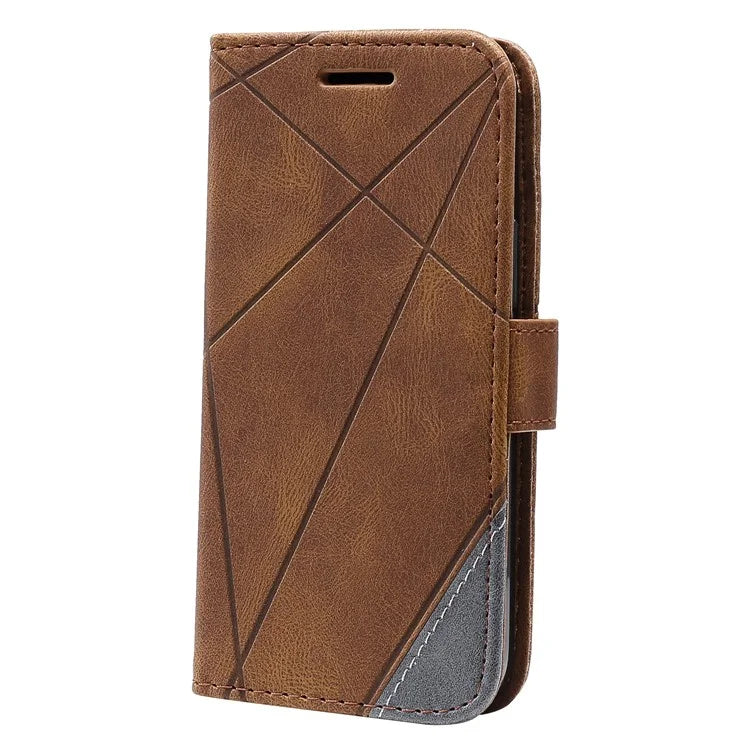 For iPhone 12 mini Case Wallet Leather Phone Cover Skin-touch Texture