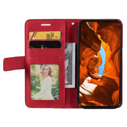 For iPhone 15 Pro Magnetic Case Splicing Design Wallet Stand Phone Cover