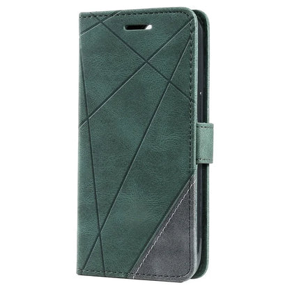 For iPhone 15 Pro Magnetic Case Splicing Design Wallet Stand Phone Cover