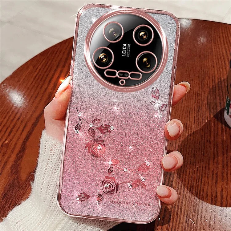 KADEM For Xiaomi 14 Ultra Case Bling Glitter TPU Protective Phone Cover