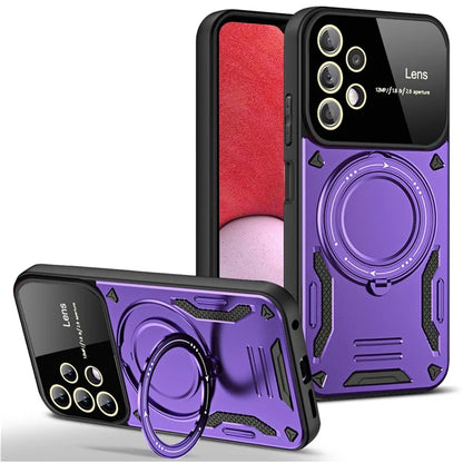 For Samsung Galaxy A13 4G Case Compatible with MagSafe Kickstand PC+TPU Phone Cover