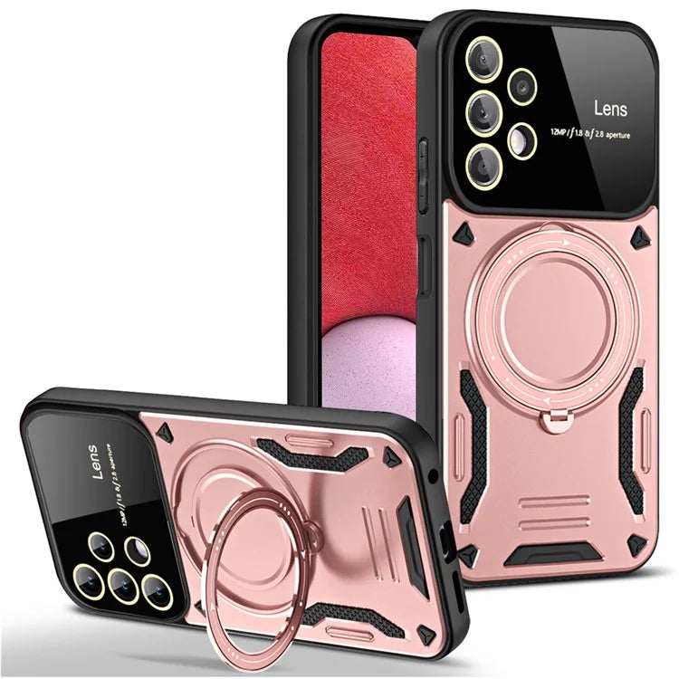 For Samsung Galaxy A13 4G Case Compatible with MagSafe Kickstand PC+TPU Phone Cover