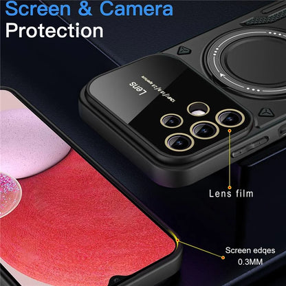 For Samsung Galaxy A13 4G Case Compatible with MagSafe Kickstand PC+TPU Phone Cover