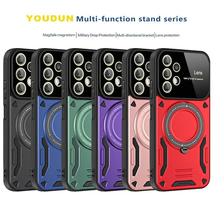 For Samsung Galaxy A13 4G Case Compatible with MagSafe Kickstand PC+TPU Phone Cover
