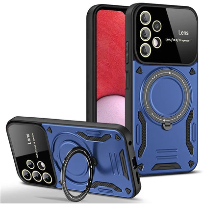 For Samsung Galaxy A13 4G Case Compatible with MagSafe Kickstand PC+TPU Phone Cover