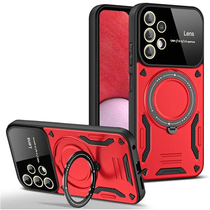 For Samsung Galaxy A13 4G Case Compatible with MagSafe Kickstand PC+TPU Phone Cover