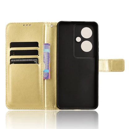 For Oppo Reno11 F 5G / F25 Pro 5G Case Crazy Horse Texture Leather Stand Phone Cover