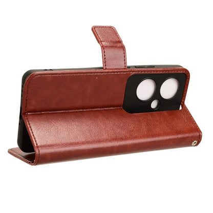 For Oppo Reno11 F 5G / F25 Pro 5G Case Crazy Horse Texture Leather Stand Phone Cover
