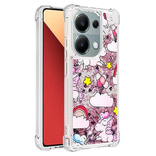 YB Quicksand Series-2 For Xiaomi Redmi Note 13 Pro 4G / Poco M6 Pro 4G Phone Case Stylish Pattern Quicksand TPU Cover