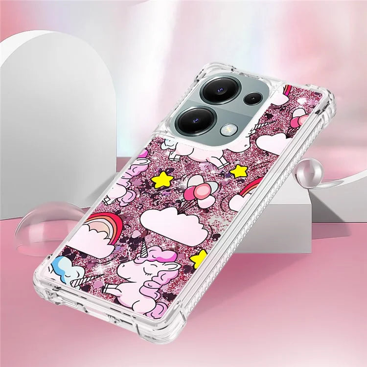 YB Quicksand Series-2 For Xiaomi Redmi Note 13 Pro 4G / Poco M6 Pro 4G Phone Case Stylish Pattern Quicksand TPU Cover