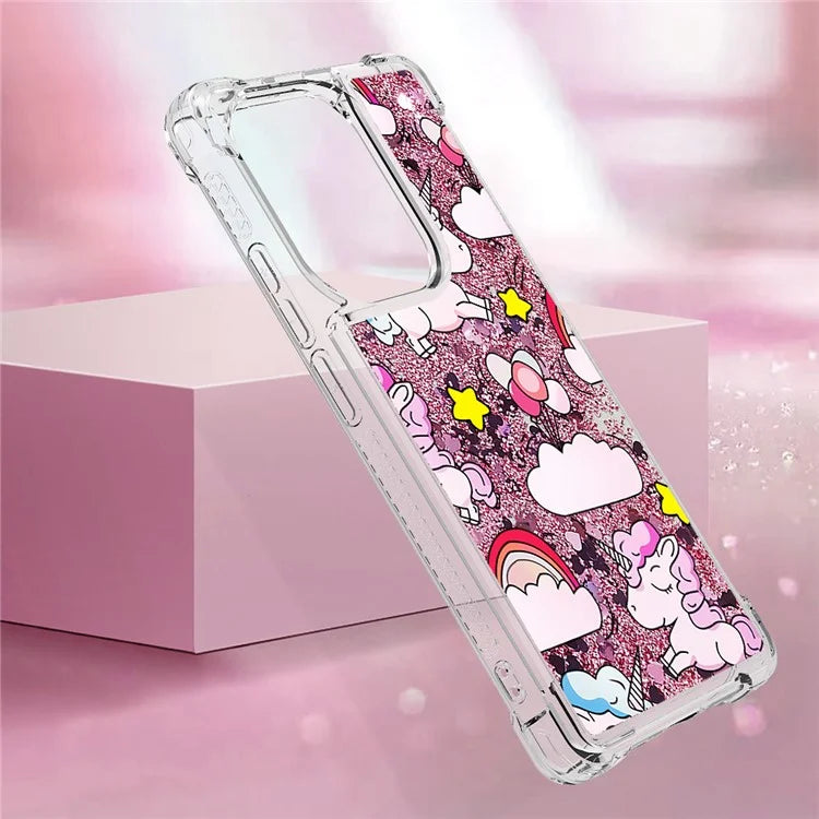 YB Quicksand Series-2 For Xiaomi Redmi Note 13 Pro 4G / Poco M6 Pro 4G Phone Case Stylish Pattern Quicksand TPU Cover