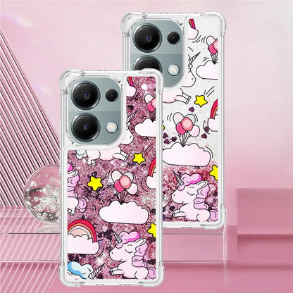 YB Quicksand Series-2 For Xiaomi Redmi Note 13 Pro 4G / Poco M6 Pro 4G Phone Case Stylish Pattern Quicksand TPU Cover