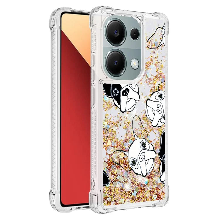YB Quicksand Series-2 For Xiaomi Redmi Note 13 Pro 4G / Poco M6 Pro 4G Phone Case Stylish Pattern Quicksand TPU Cover