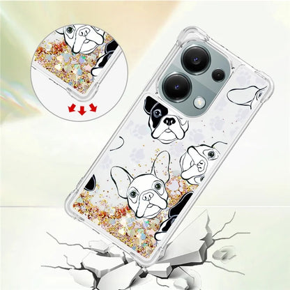 YB Quicksand Series-2 For Xiaomi Redmi Note 13 Pro 4G / Poco M6 Pro 4G Phone Case Stylish Pattern Quicksand TPU Cover