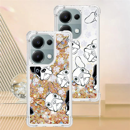 YB Quicksand Series-2 For Xiaomi Redmi Note 13 Pro 4G / Poco M6 Pro 4G Phone Case Stylish Pattern Quicksand TPU Cover